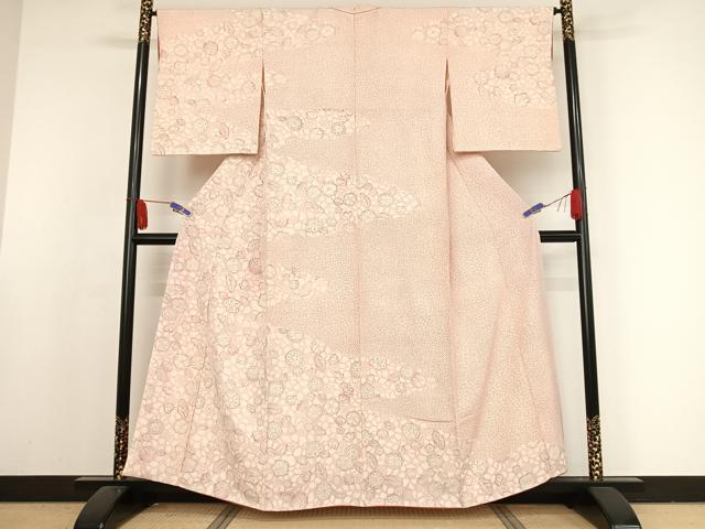 平和屋着物●訪問着　辻が花　正絹　逸品　AAAX0316np