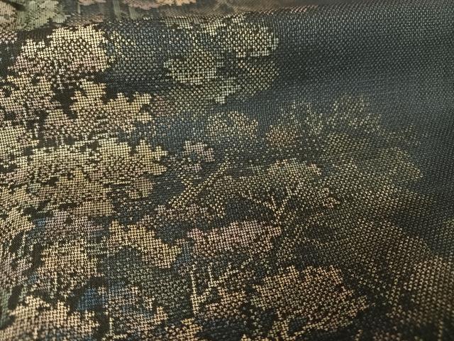 平和屋着物○本場大島紬 カタス9マルキ 樹林文 正絹 逸品 AAAX0362np