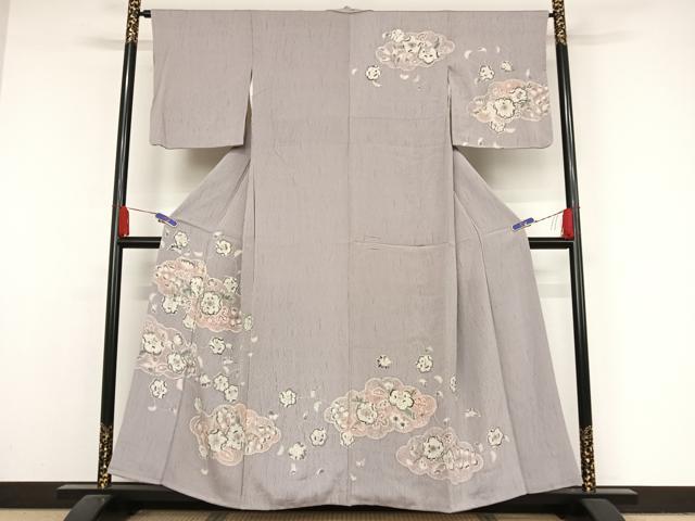 平和屋着物●訪問着　辻が花　絞り　正絹　逸品　AAAX0365np