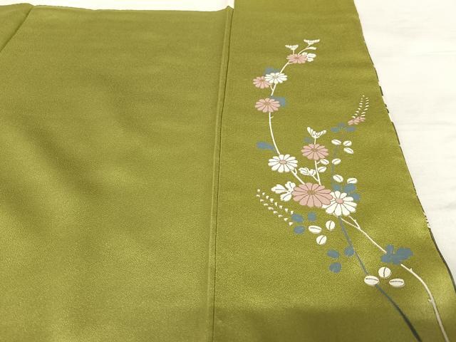 平和屋着物○訪問着 絞り 辻が花 暈し染め 金彩 銀通し地 ます