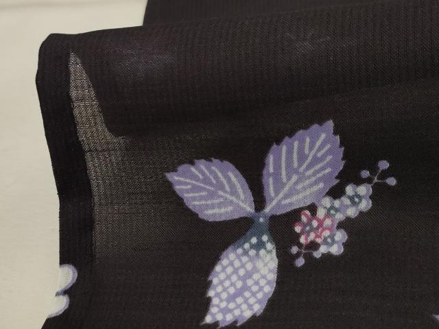 平和屋着物＊夏物 小紋 紗 草花文 洗える着物 AAAZ3262npの通販はau
