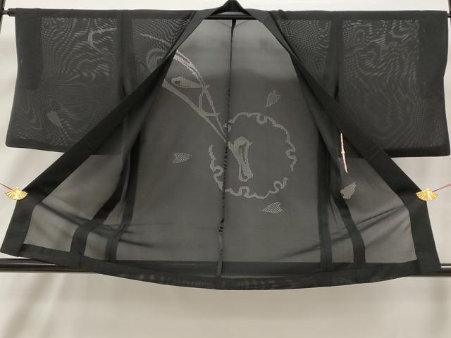 平和屋着物▽羽織　スリーシーズン　春夏秋　塵除け　絽　雪輪花文　正絹　逸品　AAAX2908st