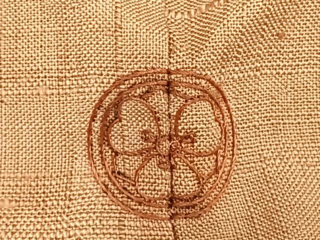 平和屋着物▽生紬 単衣 色無地 ときがら茶色 正絹 逸品 AAAX5164fy 