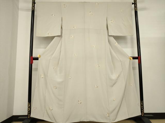 平和屋着物○上質な小紋 花丸文 金彩 三越扱い 正絹 逸品 AAAX6973ck