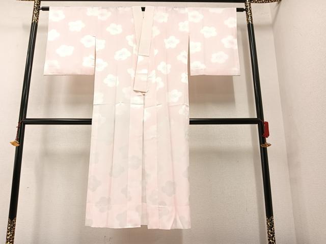 平和屋着物□振袖用長襦袢 袷 雲取り草花地紋 暈し染め 正絹