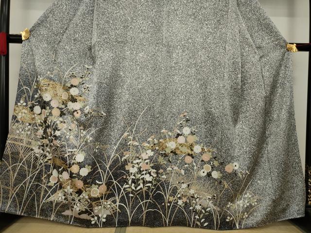 平和屋着物○訪問着 樹林地紋 暈し染め 金彩 正絹 逸品 DAAQ3238ps