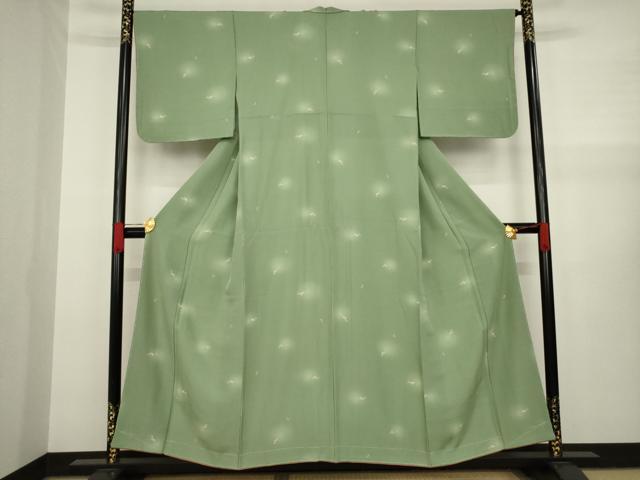 平和屋着物○上質な小紋 兎 うさぎ ほたる暈し 正絹 逸品 未使用