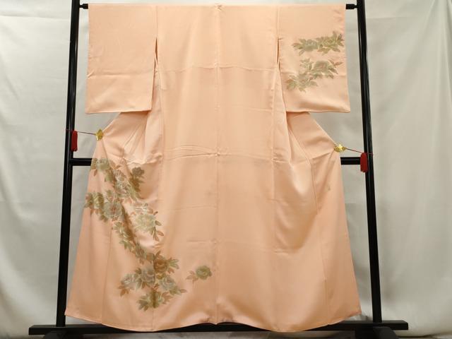 平和屋着物●金彩友禅　卓越技能者・名工・和田光正　訪問着　草花文　金銀彩　正絹　逸品　AAAX9184cs