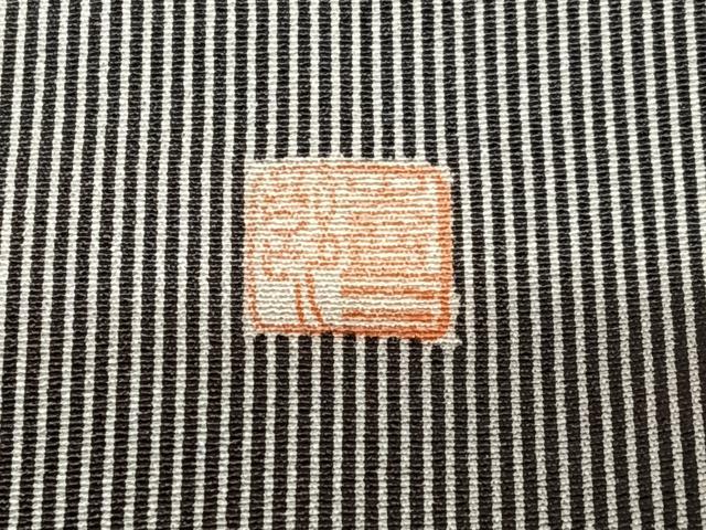 平和屋着物○今井喜三郎 江戸小紋 訪問着 万筋 白×黒 道長花文 正絹