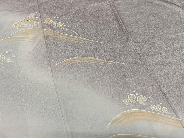 平和屋着物○伝統工芸士 山本富男 訪問着 刺繍 立波文 暈し