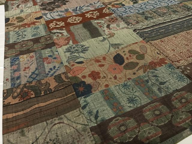 平和屋着物○小千谷紬 山菜 正絹 逸品 AAAV7300zg