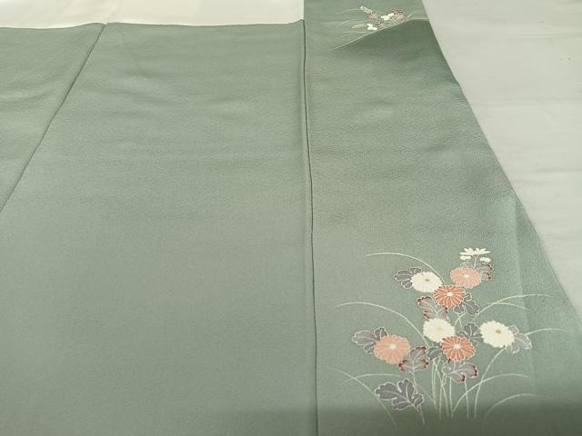 平和屋着物○訪問着 友禅 作家物 清華 童子 草花文 暈し染め