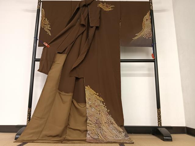 平和屋着物○十日町 名門 滝泰謹製 訪問着 辻が花 絞り 暈し染め