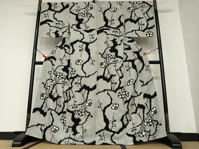 正絹 全通袋 疋田絞り模様 小紋 摺り疋田 正絹そして袋帯 リサイクル