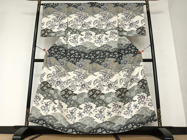 平和屋着物●訪問着　辻が花　金彩　正絹　逸品　AAAY0318zg