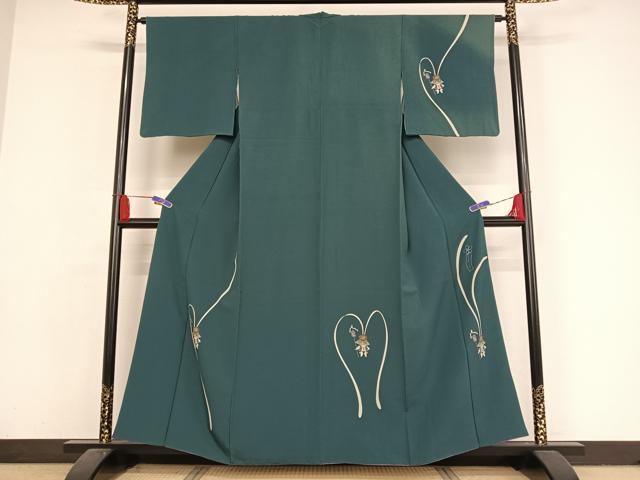 平和屋着物●世界的人形師　辻村寿三郎　ジュサブロー　訪問着　兎　正絹　逸品　AAAY1511np