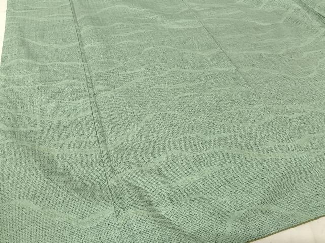 平和屋着物●本場結城紬　重要無形文化財　100亀甲　遠山文　正絹　逸品　AAAY1561np 平和屋着物○本場結城紬 重要無形文化財 100亀甲 遠山文 正絹 逸品