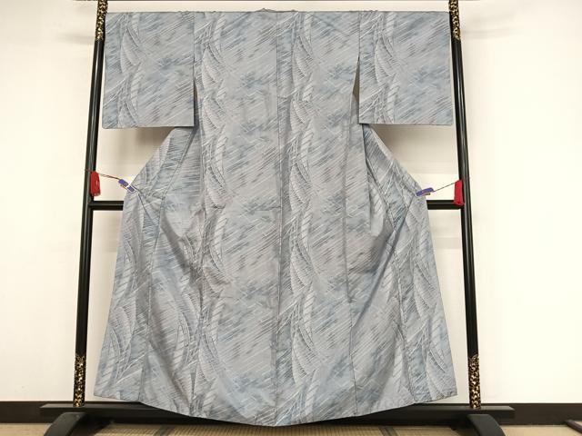 平和屋着物●都喜ヱ門　本場大島紬　白大島　カタス7マルキ　幾何学文様　藤絹織物謹製　やまと誂製　正絹　逸品　AAAY1566np 平和屋着物○都喜ヱ門 本場大島紬 白大島 カタス7マルキ 幾何