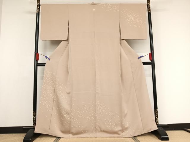 平和屋着物●室町　京正　訪問着　菊の花びら　金糸　正絹　逸品　AAAY1589np