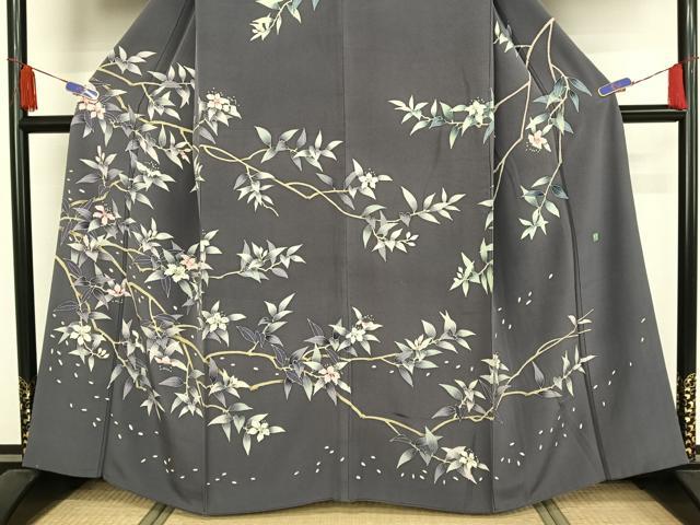 平和屋着物□極上 本加賀友禅作家 小田美知代 色留袖 新草花おしどり