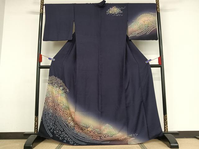 平和屋着物●訪問着　辻が花　絞り　暈し染め　鈴乃屋扱い　正絹　逸品　AAAY1609np