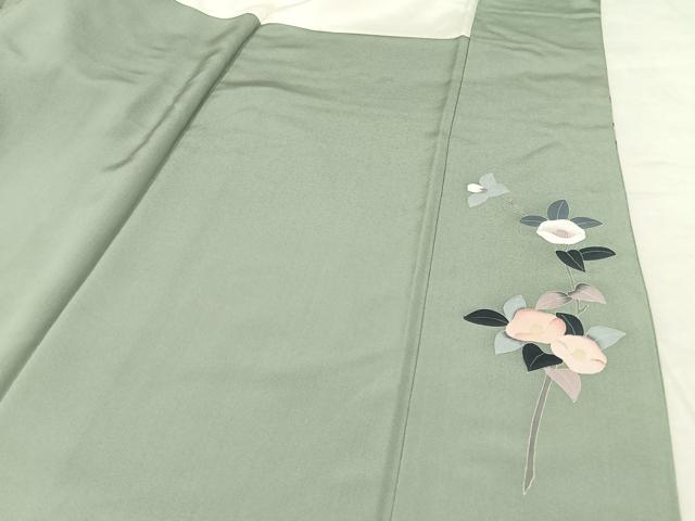 平和屋着物○訪問着 友禅 作家物 花篭 枝花 暈し染め 正絹