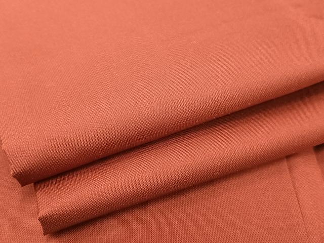 平和屋着物●本場染大島紬　色無地　蘇芳色　正絹　逸品　未使用　AAAY1718np