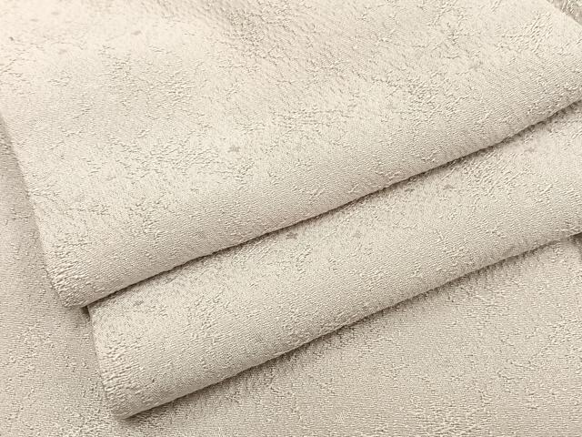 平和屋着物●上質な色無地　枝花地紋　灰桜色　正絹　逸品　AAAY1741np