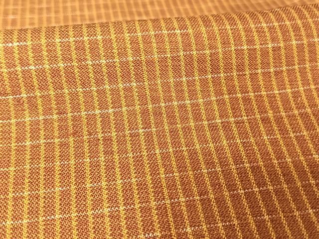 平和屋着物▽本場黄八丈　足高貴　紬　単衣　正絹　逸品　AAAY1751np 平和屋着物▽本場黄八丈 足高貴 紬 単衣 正絹 逸品 AAAY1751np