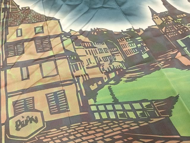 平和屋着物○豪華色留袖 作家物 幻一 型染め 風景シルエット 暈