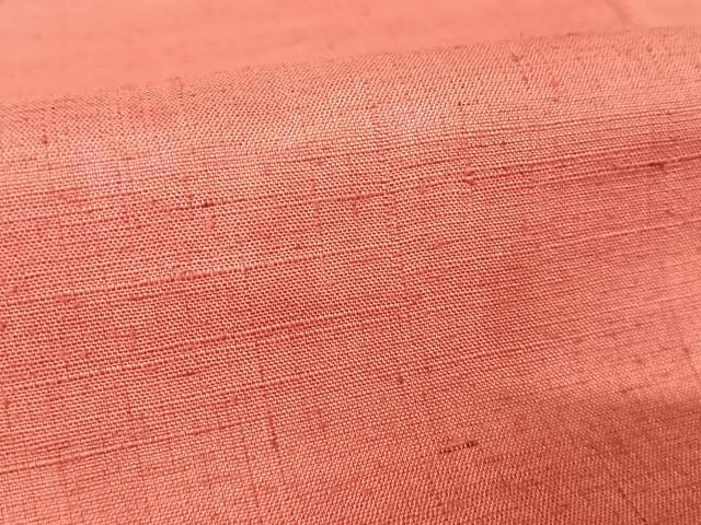 平和屋着物○上質な紬 色無地 今様色 正絹 逸品 AAAY1793np