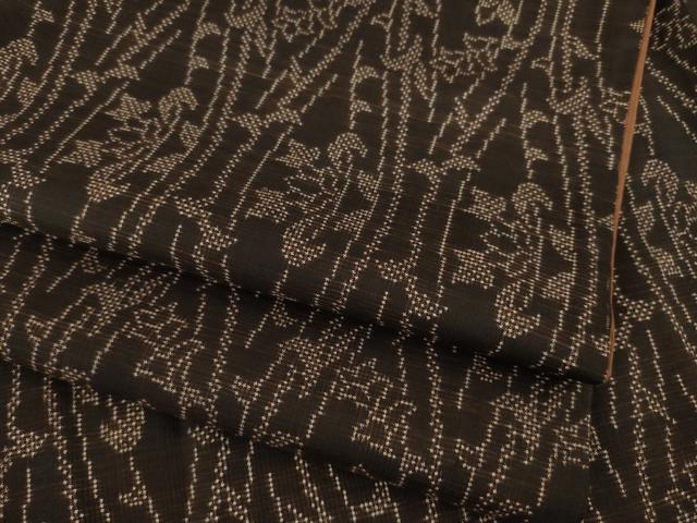 平和屋着物●本場大島紬　一元７マルキ　立涌蔦草文　正絹　逸品　AAAY1862ck