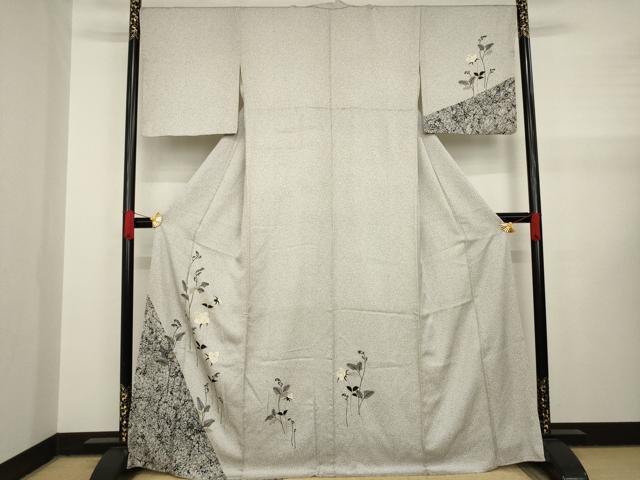 平和屋着物●訪問着　薔薇　金彩　正絹　逸品　AAAY1871ck