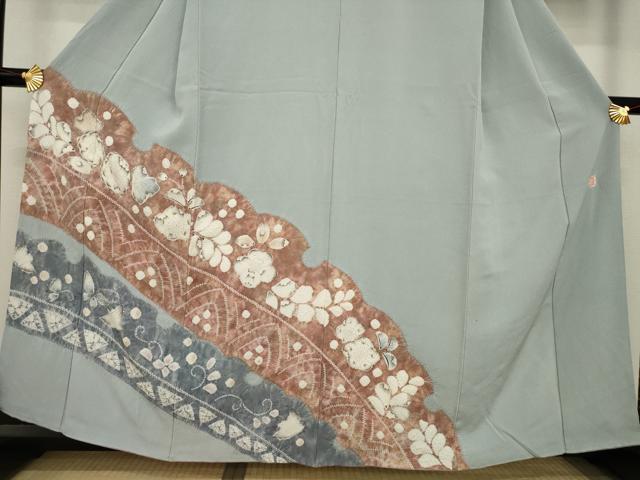 平和屋着物○十日町 名門 滝泰謹製 色留袖 作家物 辻が花 絞り 霞