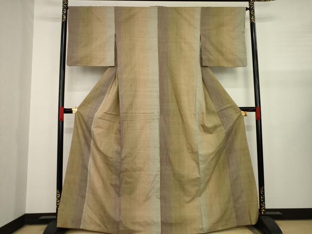 平和屋着物●上質な紬　間道　正絹　逸品　AAAY1932ck