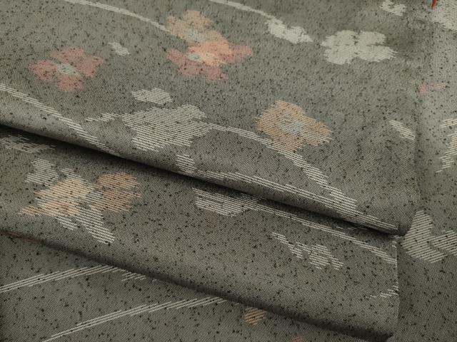 平和屋着物●本場大島紬　薩摩結城紬　芝花文　ますいわ屋扱い　正絹　逸品　AAAY1933ck