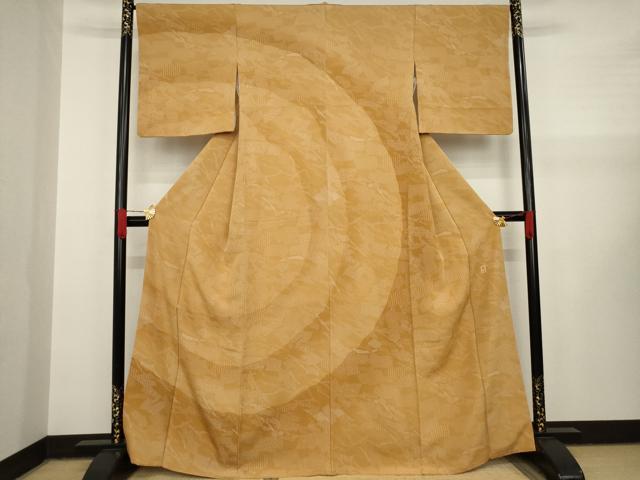 平和屋着物●小林文次郎　江戸小紋　訪問着　切嵌文様　正絹　逸品　AAAY1946ck