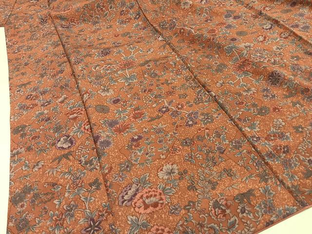 平和屋本店□極上 紫根染 小紋 麻の葉文様 逸品 CYAA3047s5