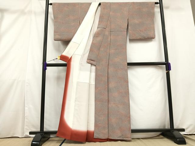 平和屋着物○上質な小紋 杢目絞り 正絹 逸品 CAAR1380hy