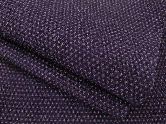 平和屋着物●本塩沢　蚊絣　正絹　逸品　AAAY4684ck