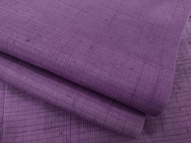 平和屋着物●上質な紬　色無地　浅紫色　正絹　逸品　AAAY4685ck