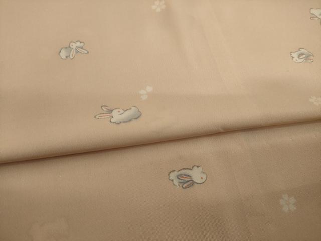 平和屋着物○長襦袢 無双仕立て 兎花文 正絹 逸品 AAAY4711ck