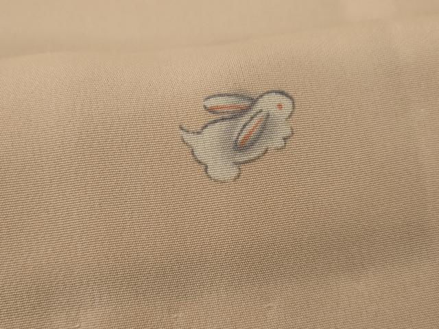 平和屋着物○長襦袢 無双仕立て 兎花文 正絹 逸品 AAAY4711ck