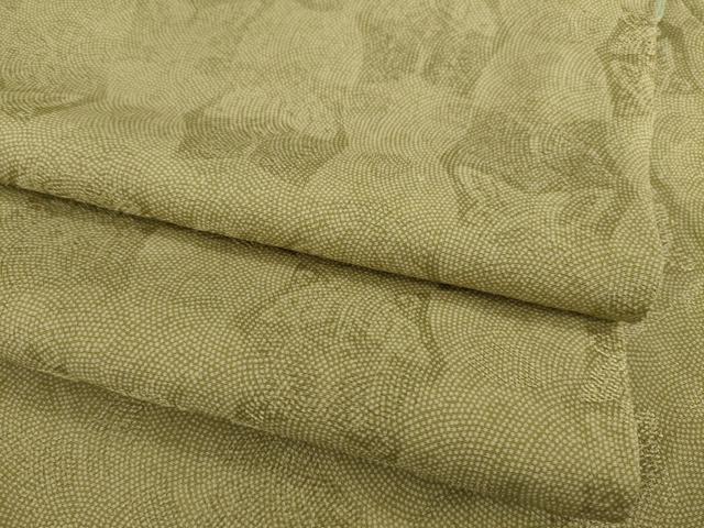 平和屋着物●江戸小紋　鮫小紋柄　双蝶文　正絹　逸品　AAAY4722ck