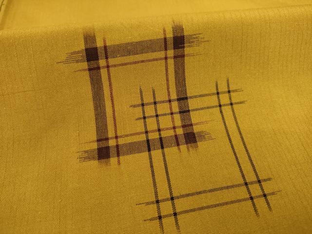 平和屋着物○上質な紬 琉球絣文様 正絹 逸品 AAAY4750ck