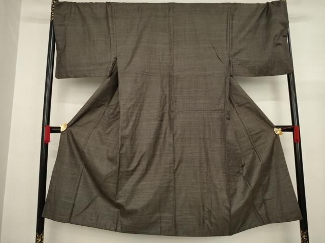 平和屋着物○男性 本場大島紬 100亀甲 総詰め キングサイズ 正絹 逸品