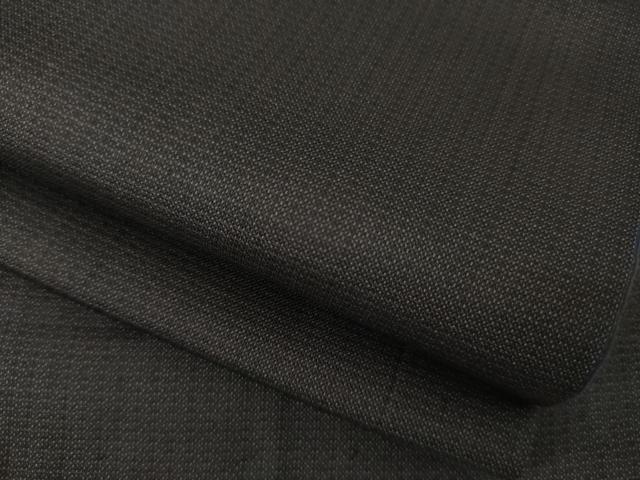 平和屋着物●男性　紬　綾織　色無地　＆#34847；色　正絹　逸品　AAAY4761ck