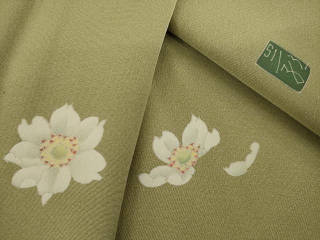 平和屋着物○京加賀糸目友禅作家 山崎巌 色留袖 舞花文 正絹