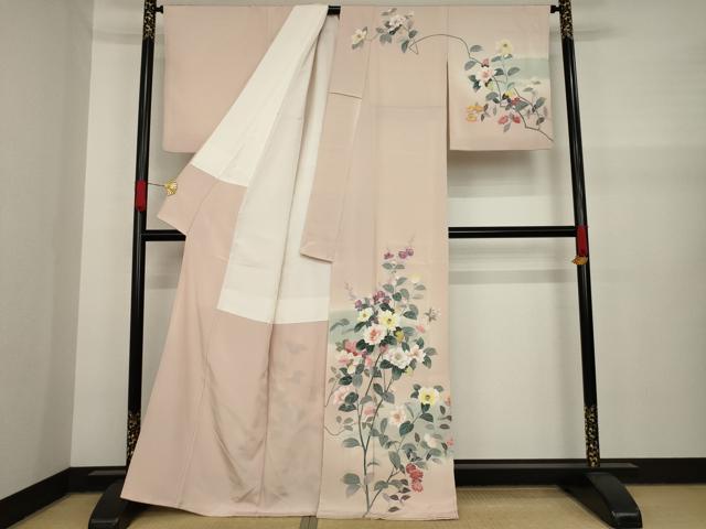 平和屋着物○訪問着 友禅 作家物 枝花文 暈し染め 正絹
