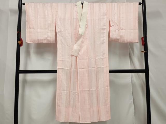 平和屋着物□長襦袢 無双仕立て 草花文 暈し染め 正絹 逸品 未使用